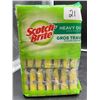 Image 2 : Scotch-Brite Heavy Duty Scrub Sponges, 21-Pack