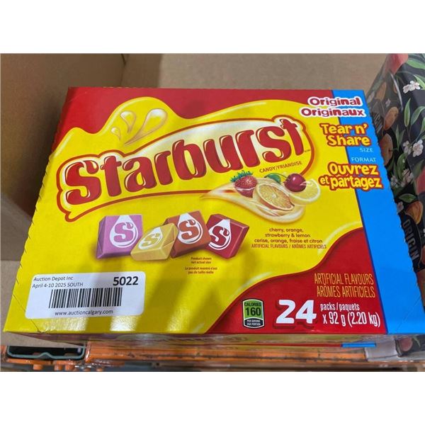 Starburst 24-Count Tear ‘n Share Candy Packs – 92.4 oz