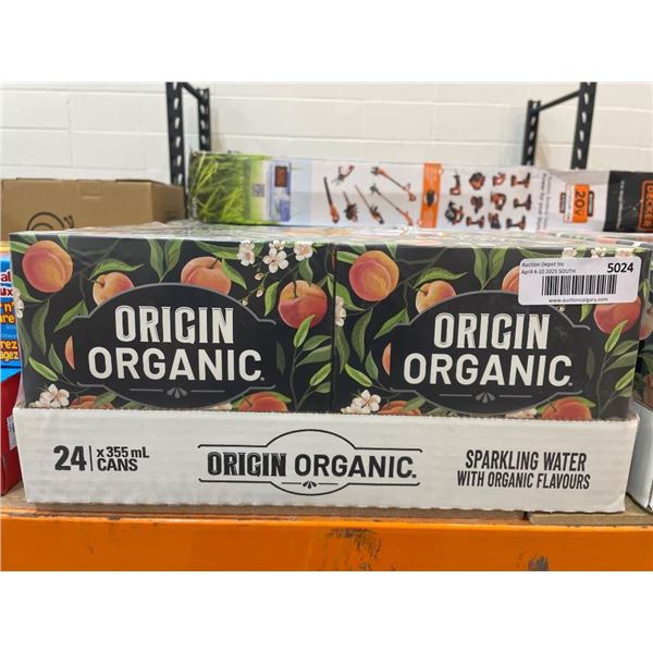 Origin Organic Sparkling Water With Organic Flavours, 24 x 355 mL Cans