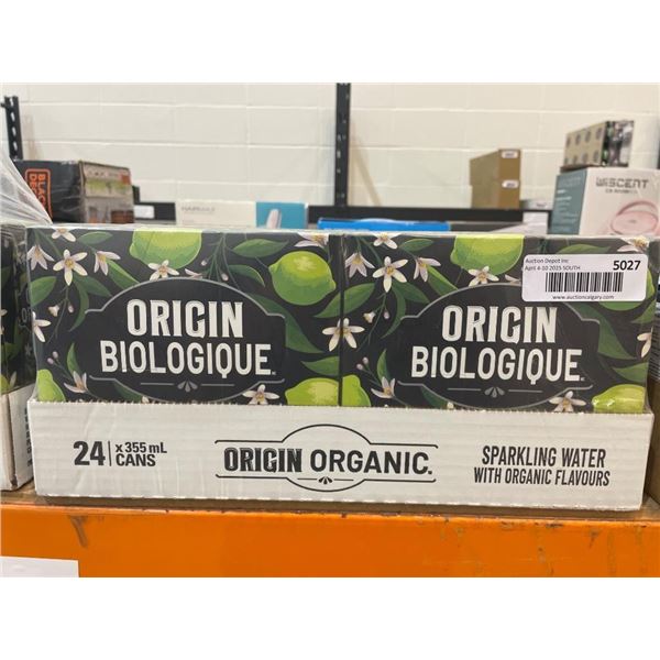 Origin Biologique Sparkling Water – 24 x 355 mL Cans