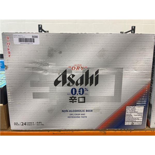 Asahi Dry 0.0 Percent Non-Alcoholic Beer 24 Pack