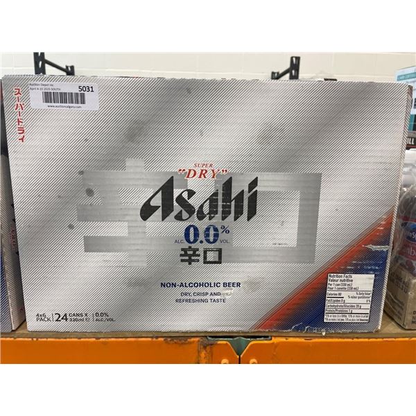 Asahi Dry 0.0 Percent Non-Alcoholic Beer 24 Pack