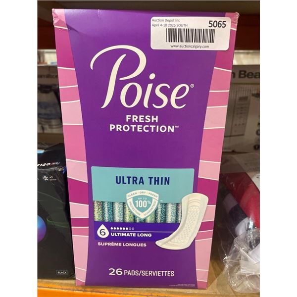 Poise Fresh Protection Ultra Thin Long Pads, 26 Count