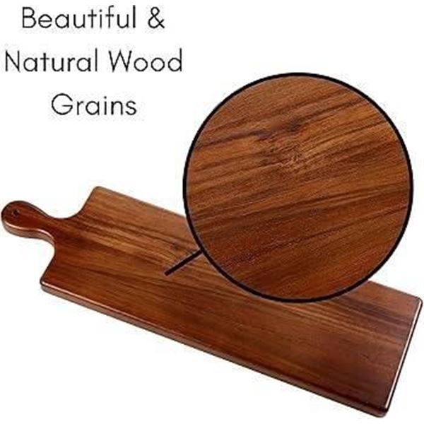 BirdRock Home Acacia Wood Charcuterie Board With Cheese Knife