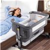Image 1 : Baby Bassinet and Bedside Sleeper with Adjustable Height