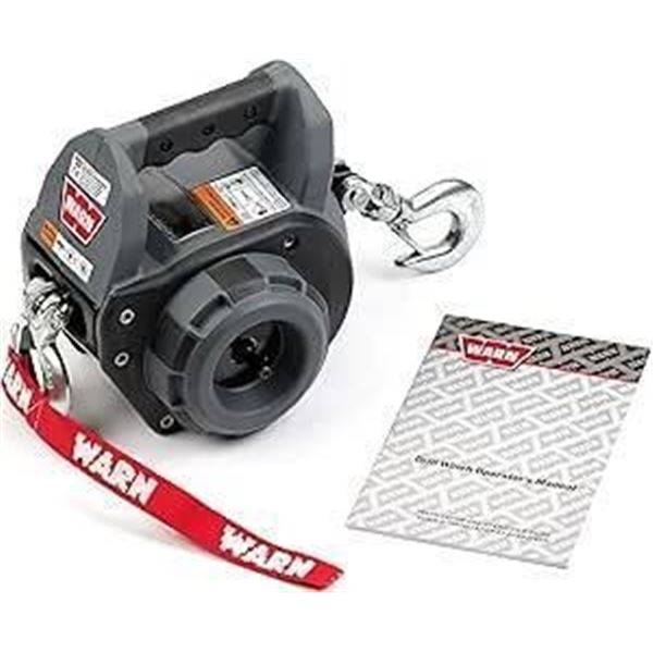 Warn Drill Winch Portable Winch Model 101570 With Rope And Hook