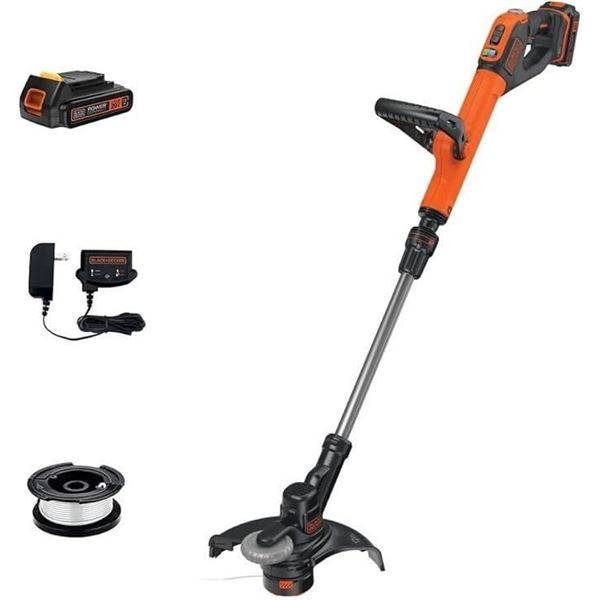 Black+Decker 20V Lithium-Ion Cordless 12 in. String Trimmer and Edger