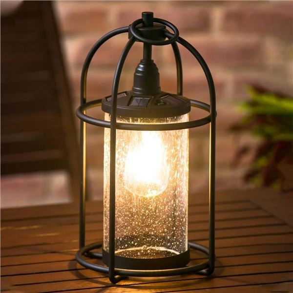 Evergreen Solar LED Edison Lantern with Hanging Ring