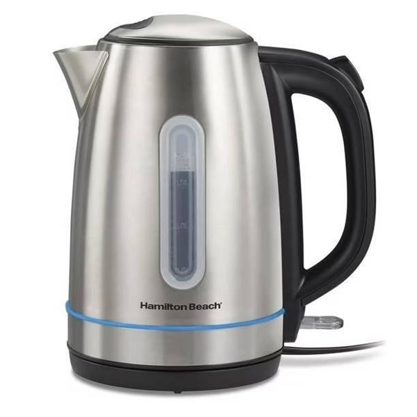 Hamilton Beach 5140 Electric Kettle 1.7 Liter Stainless Steel