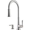 Image 1 : Pfister Mystique Brushed Nickel Kitchen Faucet w/Pull Down Sprayer