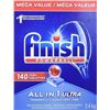 Image 1 : Finish Powerball All-in-1 Ultra 140 Dishwasher Tablets, 2.4 kg