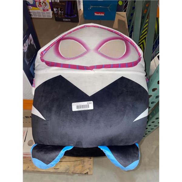 Plush Character Pillow Featuring Spider-Themed Design