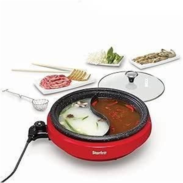 Starfrit The Rock 3.2 Qt Electric Dual-Sided Hot Pot