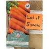 Image 1 : Lot of 5 Packs of Mr. Fothergill’s Carrot Autumn King 2 Seeds