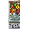 Image 1 : Lot of 5 Packs Mr. Fothergill’s Pepper Poivron Sweet Allsorts Seed Packs