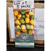 Image 1 : Lot of 5 Packs Mr. Fothergill’s Pepper Piment Habanero Seed Packs