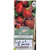 Image 1 : Lot of 5 Packs Mr. Fothergill’s Beet Betterave Crosby’s Egyptian Seeds