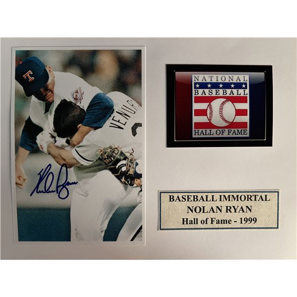 Nolan Ryan signed photo