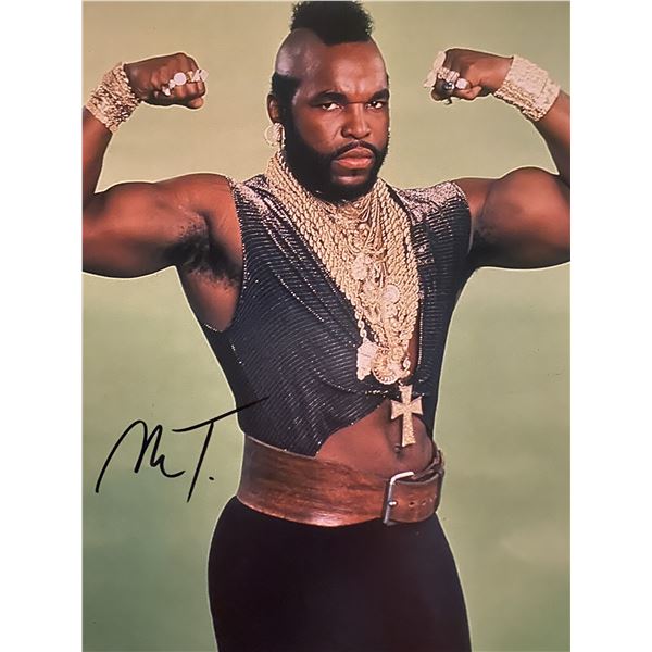 Mr. T signed photo. GFA Authenticated