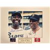 Image 1 : Hank Aaron / Willie Mays signed photo