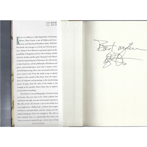 Dixie Carter signed book