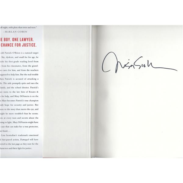 Damaged Lisa Scottoline signed book
