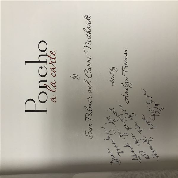 Poncho A La Carte signed book