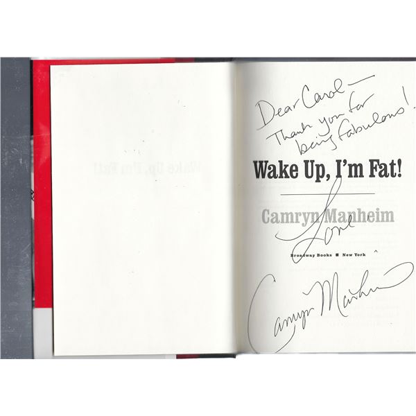 Wake Up, I'm Fat! Camryn Manheim signed book