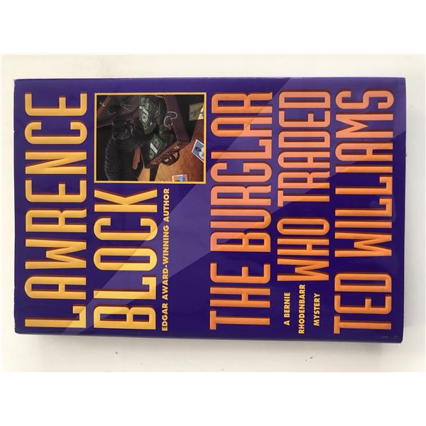 The Burglar Who Traded Ted Williams Lawrence Block signed book