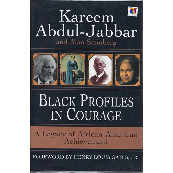 Black Profiles in Courage Kareem Abdul-Jabbar signed book