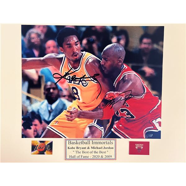 Kobe Bryant / Michael Jordan signed photo