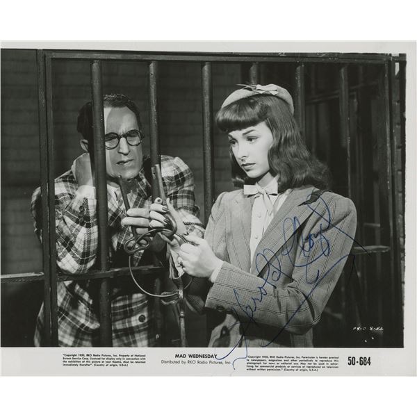 Mad Wednesday Harold Lloyd signed movie photo. GFA Authenticated