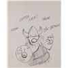 Image 1 : Hagar The Horrible Dik Browne signed sketch