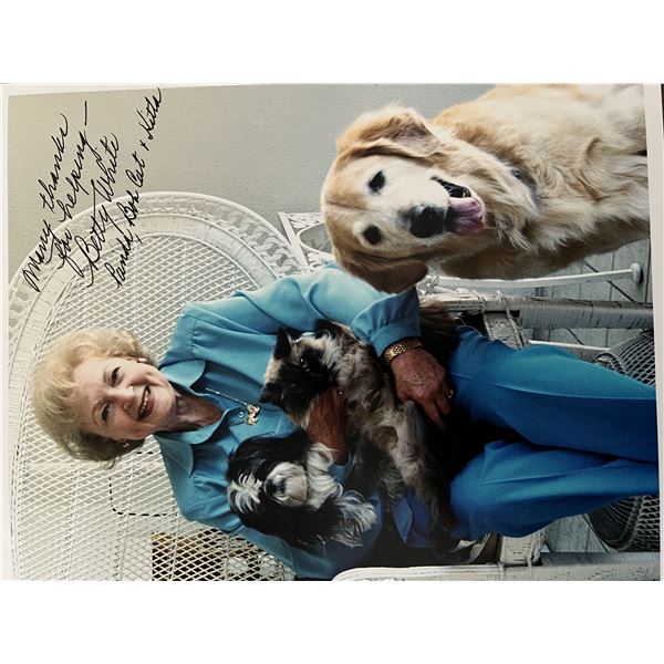 Betty White signed photo