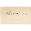 Image 1 : President Nixons  Attorney Herbert Kalmboch signature cut