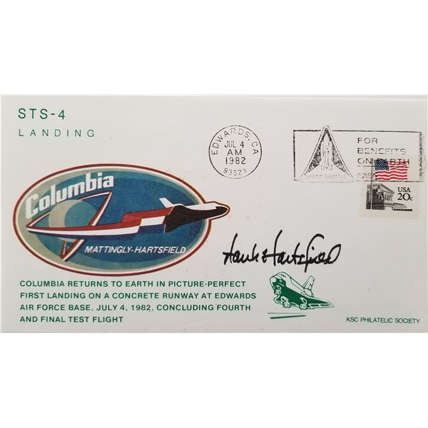 Henry Hartsfield signed Space Shuttle Columbiaenvelope