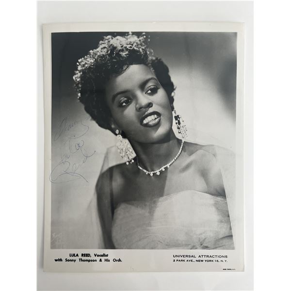 Lula Reed signed photo