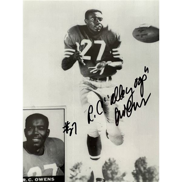 SF 49ers Star RC Owens signed photo