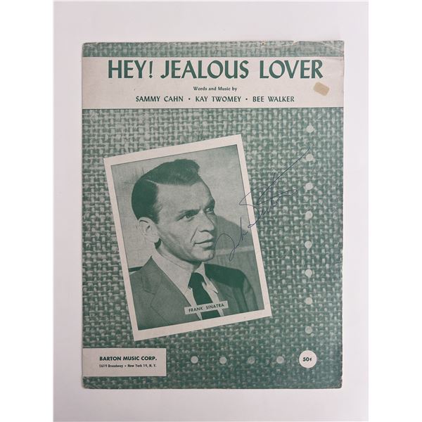 Frank Sinatra signed sheet music