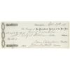 Image 1 : John Sartain signed check