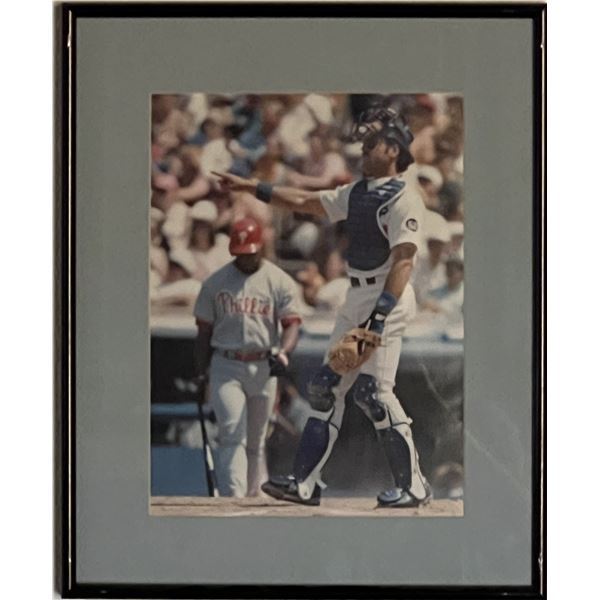 Mike Piazza custom framed photo