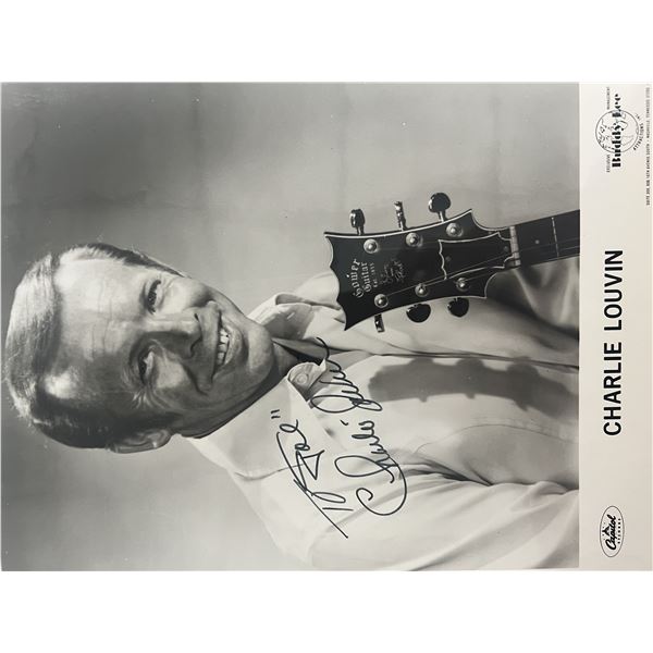 Charlie Louvin signed photo