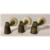 Image 1 : 3PCS ANTIQUE BRASS CASTOR WITH MARBLE