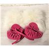 Image 1 : PAIR GEN. LEATHER & FUR MOCASINS BABY