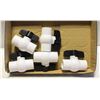 Image 1 : 5 NEW 3/4" PVC SLIP FIT BALL VALVES
