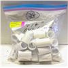 Image 1 : BAG OF NEW 3/4" PVC IRRIGATION COUPLERS