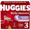 Image 1 : NEW 26 DIAPERS SIZE 3 HUGGIES LITTLE MOVERS