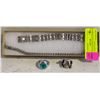 Image 1 : MENS ESTATE BRACELETS & RINGS TOGETHER IN BOX