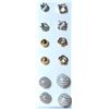Image 1 : 14) LOT OF 6 PAIRS OF ASSORTED STUD EARRINGS.