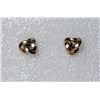 Image 1 : 18) GOLD TONE LOVE KNOT STUD EARRINGS.